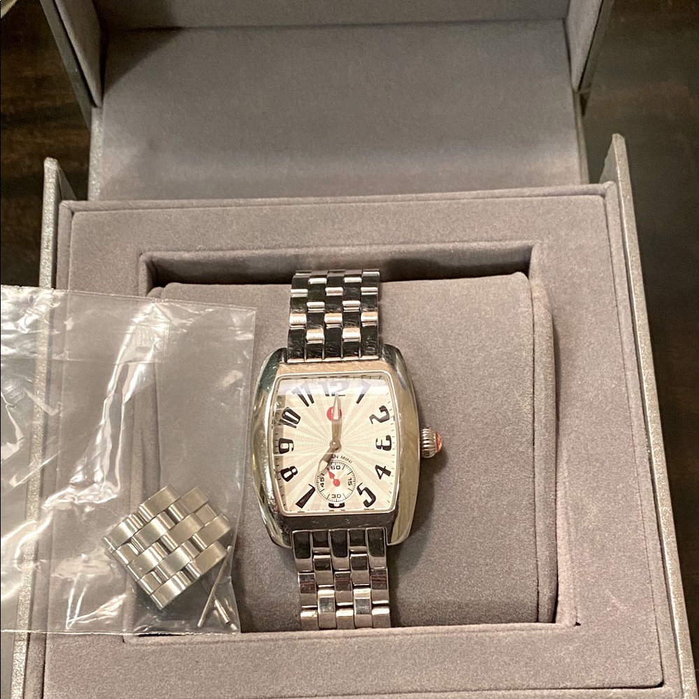 Michele Urban Mini Watch, Stainless Steel